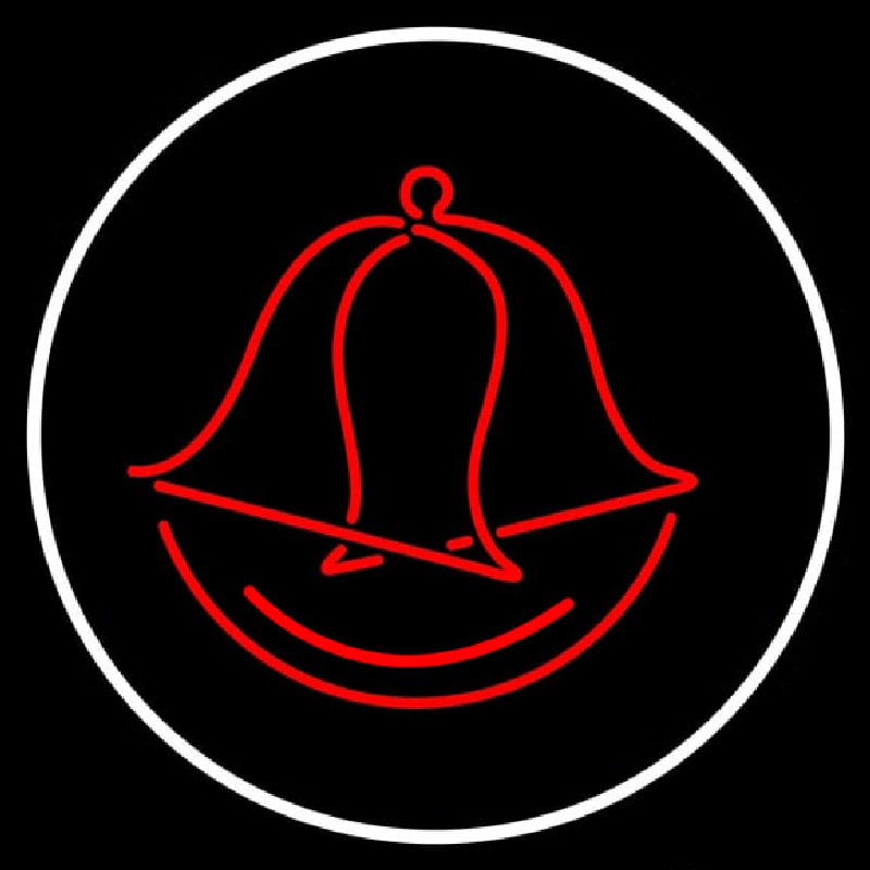 Circle Wedding Bell Logo Neonkyltti