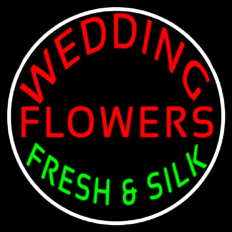 Circle Wedding Flowers Neonkyltti