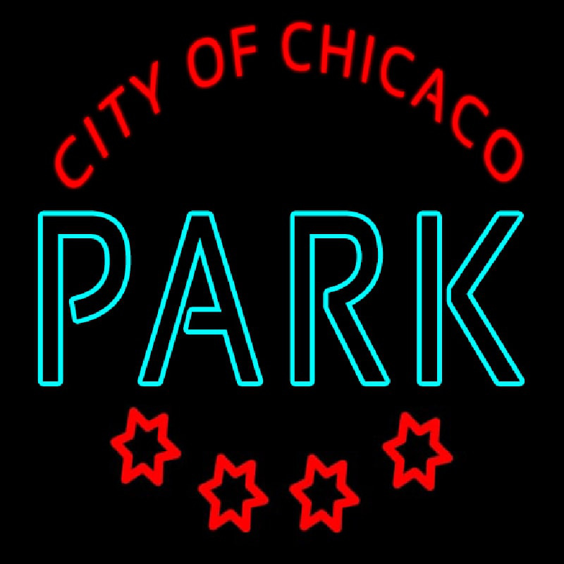City Of Chicanco Park Neonkyltti