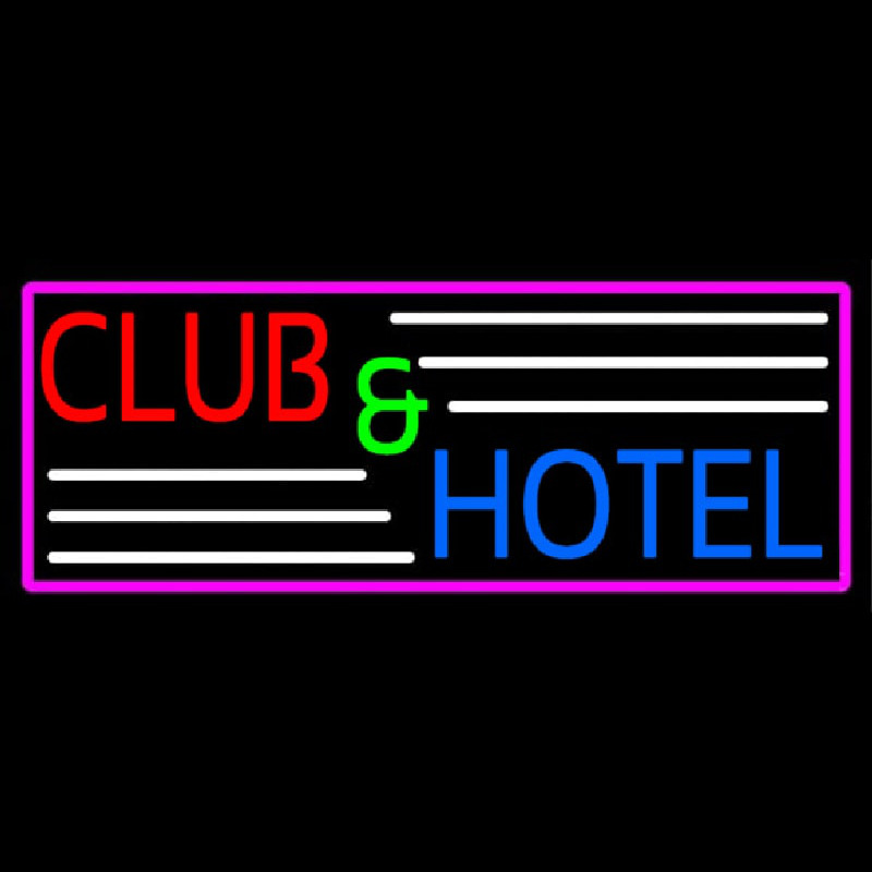 Club And Hotel Bar Neonkyltti