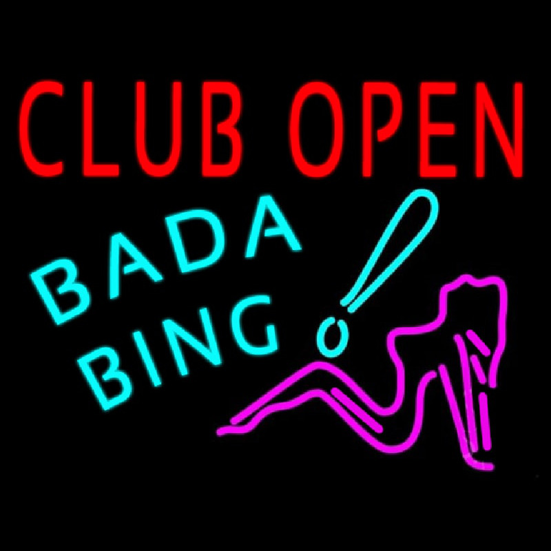 Club Open Bada Bing Neonkyltti