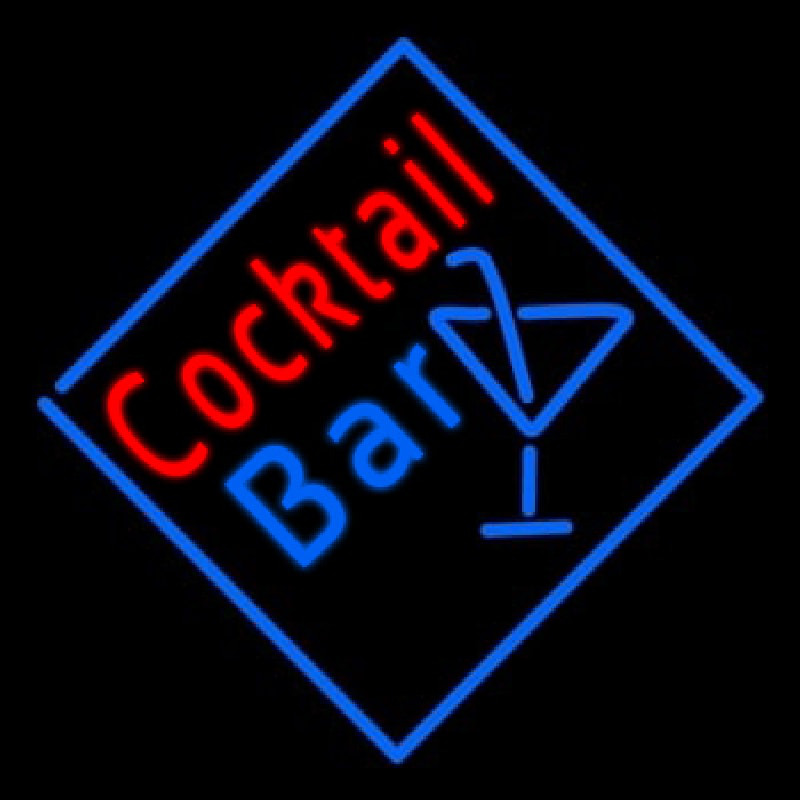 Cocktail Bar With Wine Neonkyltti
