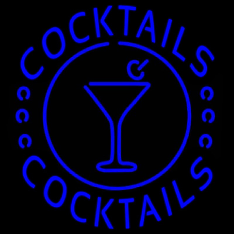 Cocktails Real Neon Glass Tube Neonkyltti