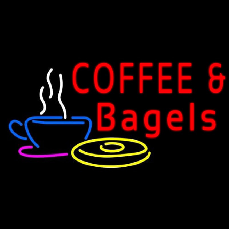 Coffee Bagels Neonkyltti