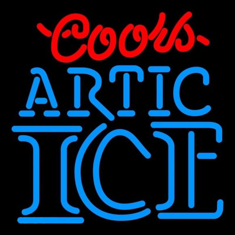 Coors Artic Ice Beer Sign Neonkyltti