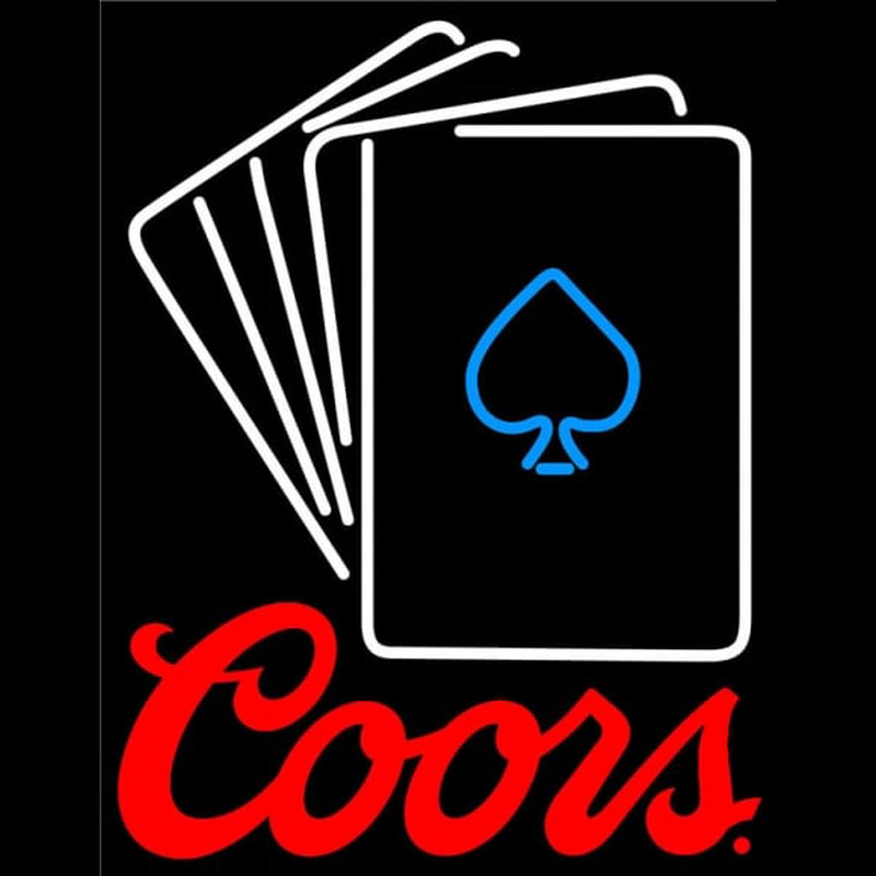 Coors Cards Neonkyltti