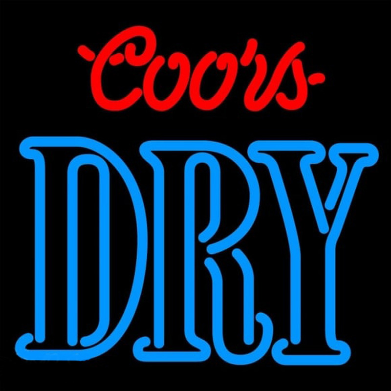 Coors Dry Beer Sign Neonkyltti