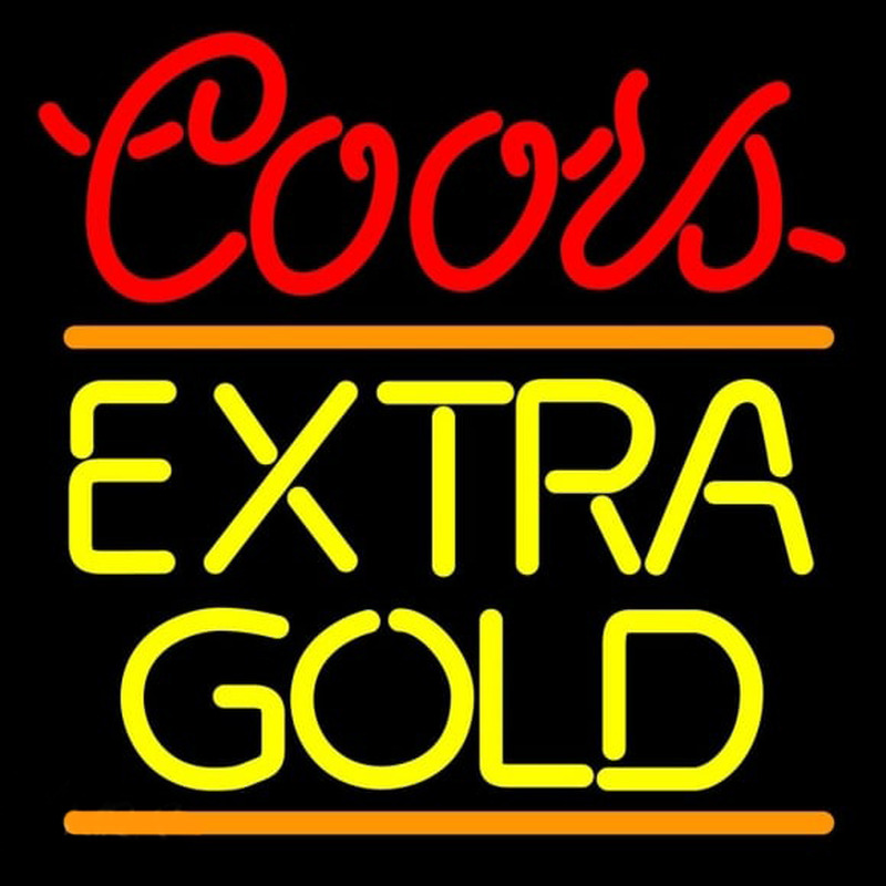 Coors E tra Gold Beer Sign Neonkyltti