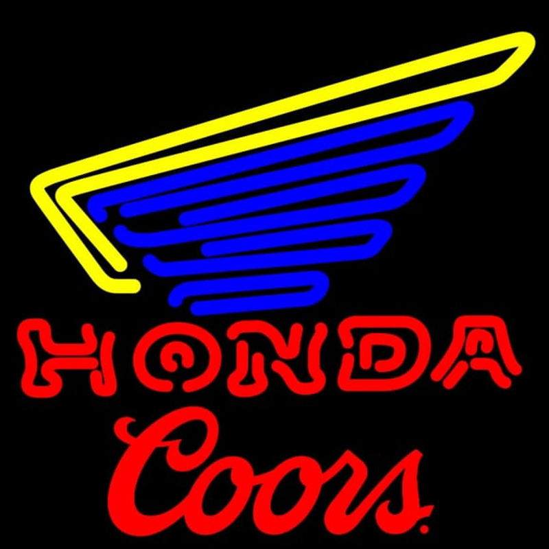 Coors Honda Motorcycle Gold Wing Neonkyltti