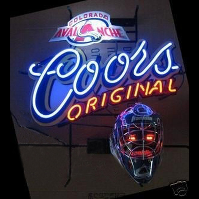 Coors Light Avalanche Helmet Beer Sign Neonkyltti