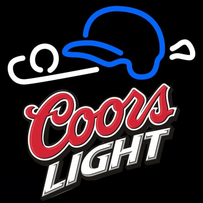 Coors Light Baseball Beer Sign Neonkyltti