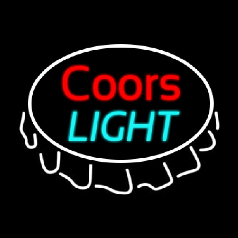 Coors Light Bottle Cap Beer  Neonkyltti