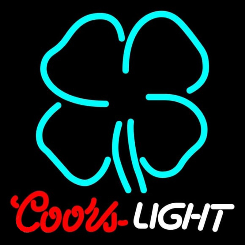 Coors Light Clover Beer Sign Neonkyltti