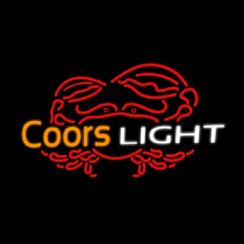Coors Light Crab Neonkyltti
