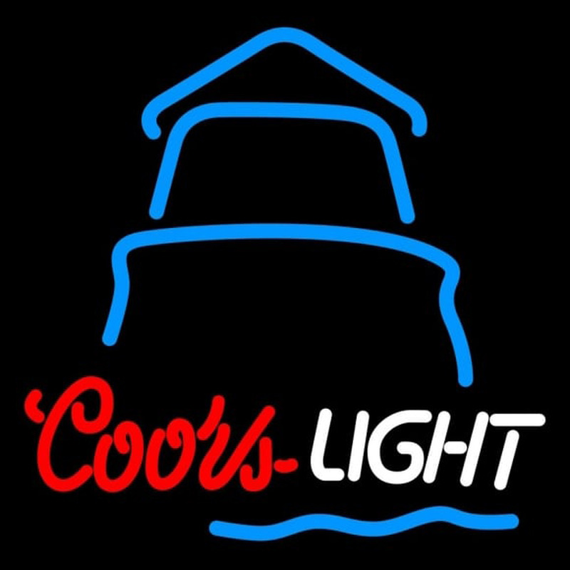 Coors Light Day Lighthouse Beer Sign Neonkyltti