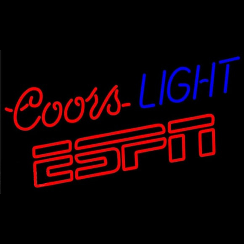Coors Light Espn Beer Sign Neonkyltti