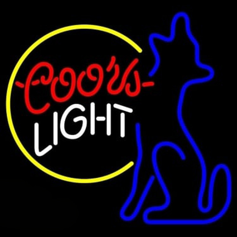 Coors Light Moon Coyote Neonkyltti