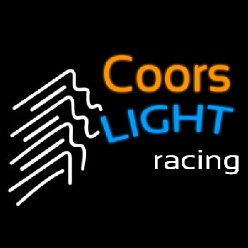 Coors Light Racing Beer Neonkyltti