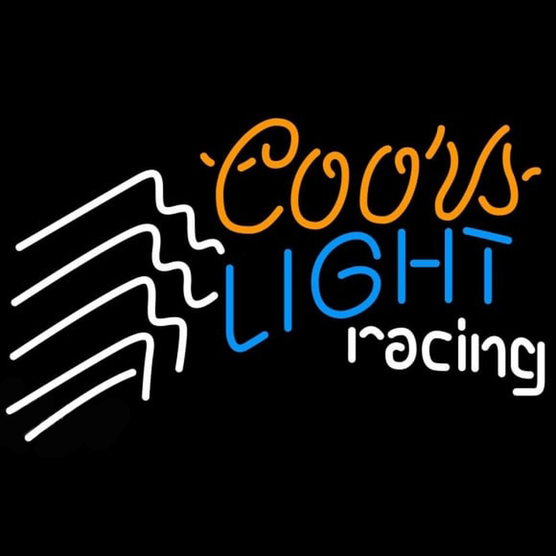 Coors Light Racing Beer Sign Neonkyltti