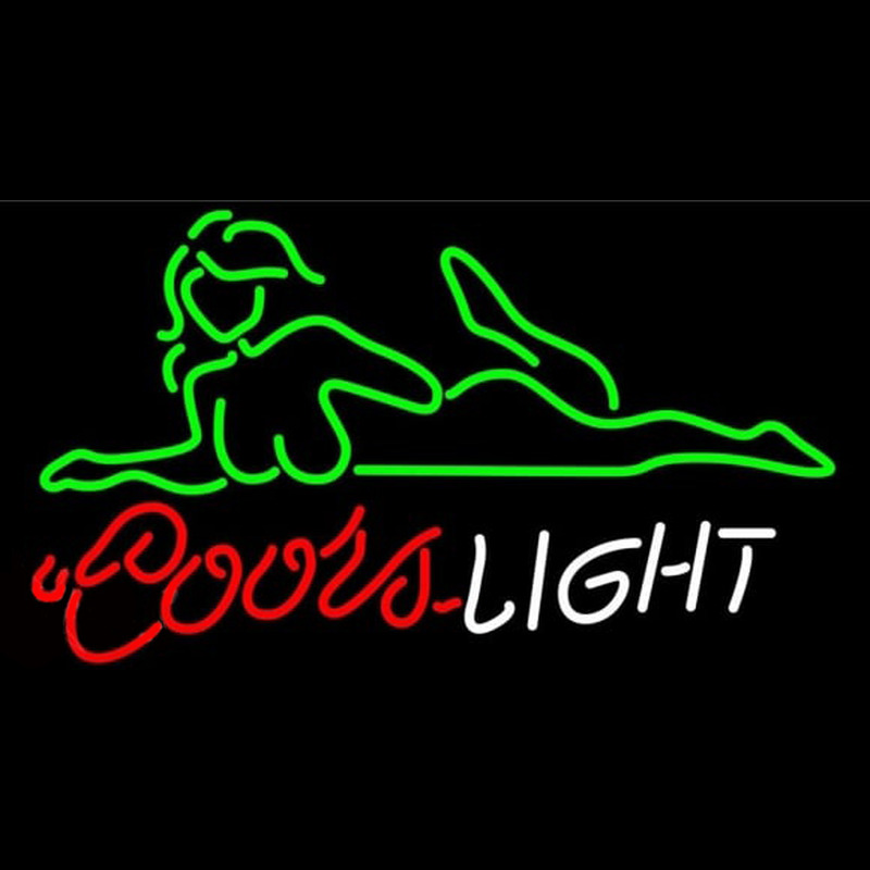 Coors Light Se y Girl Beer Sign Neonkyltti