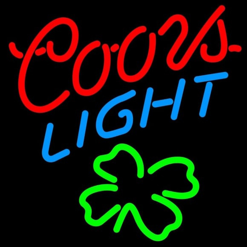 Coors Light Shamrock Beer Sign Neonkyltti