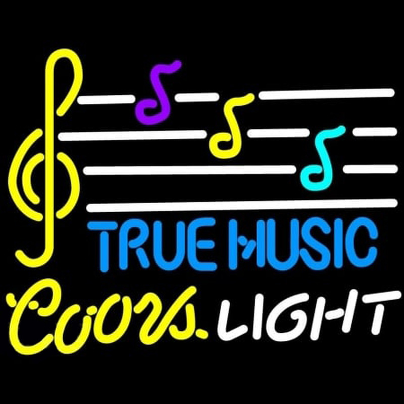 Coors Light True Music Neonkyltti