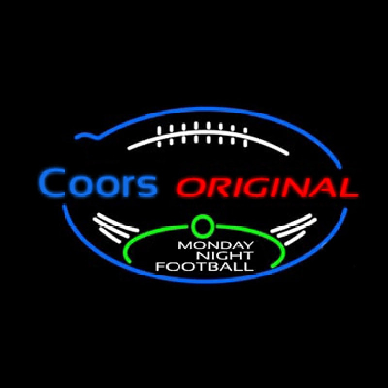 Coors Original Monday Night Football 35th Anniversary Neonkyltti