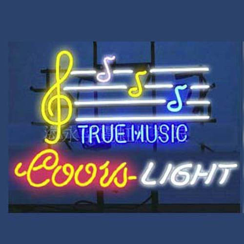 Coors True Music Olut Baari Avoinna Neonkyltti