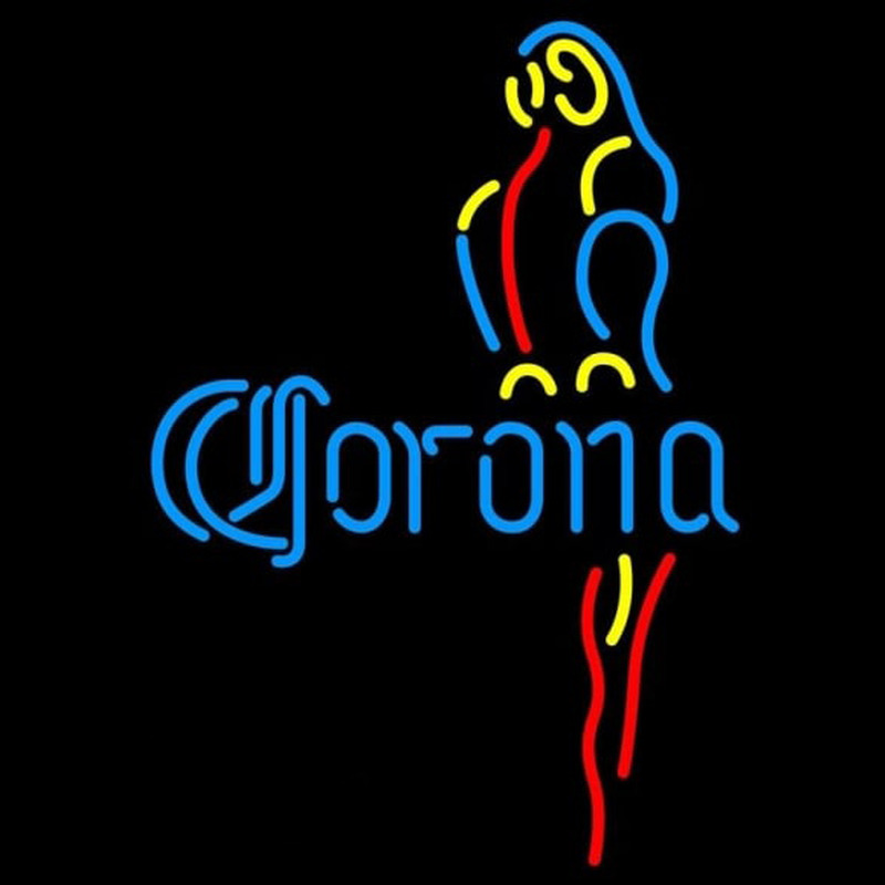 Corona Blue Parrot Beer Sign Neonkyltti