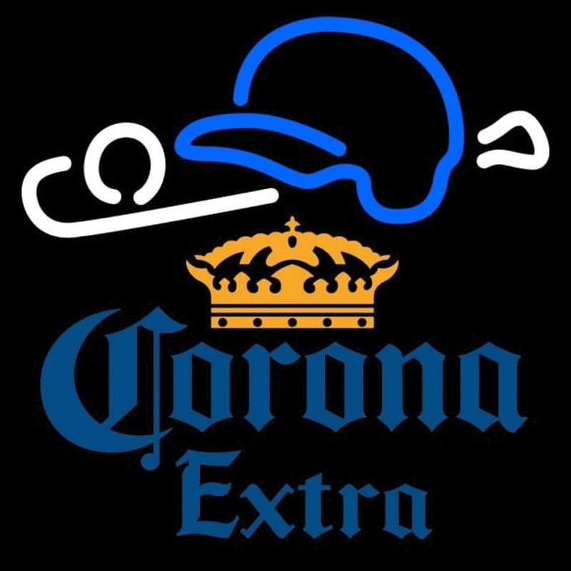 Corona E tra Baseball Beer Sign Neonkyltti