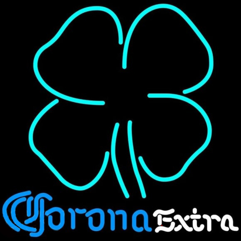 Corona E tra Clover Beer Sign Neonkyltti