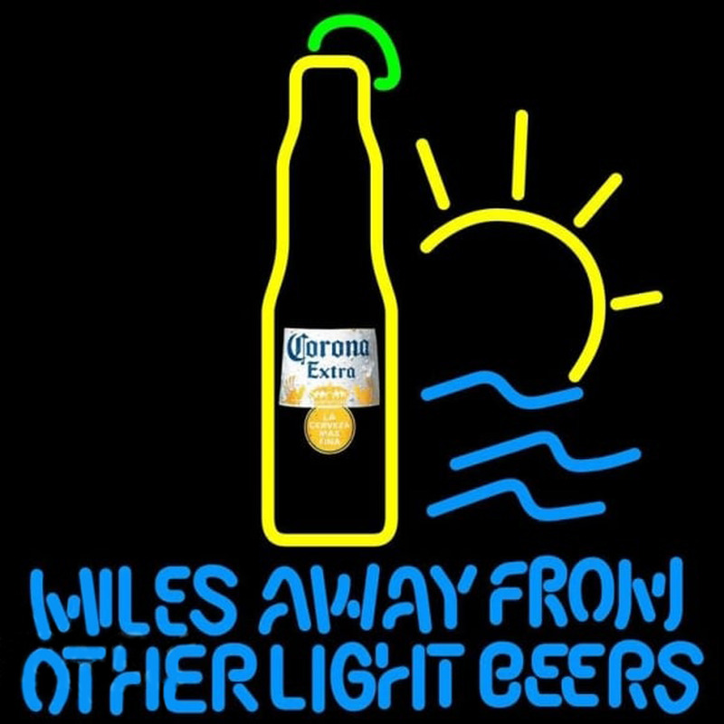 Corona E tra Miles Away From Other Beers Beer Sign Neonkyltti