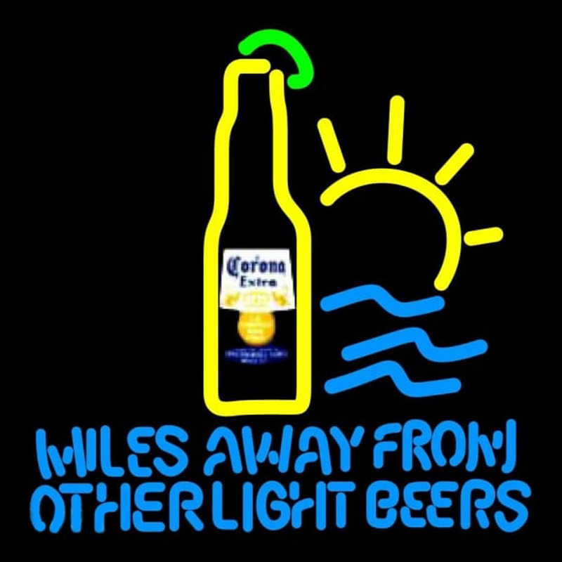 Corona E tra Miles Away From Other s Beer Sign Neonkyltti