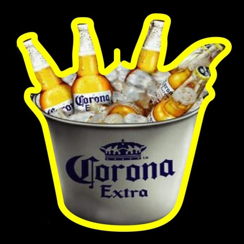 Corona E tra On Ice Beer Sign Neonkyltti