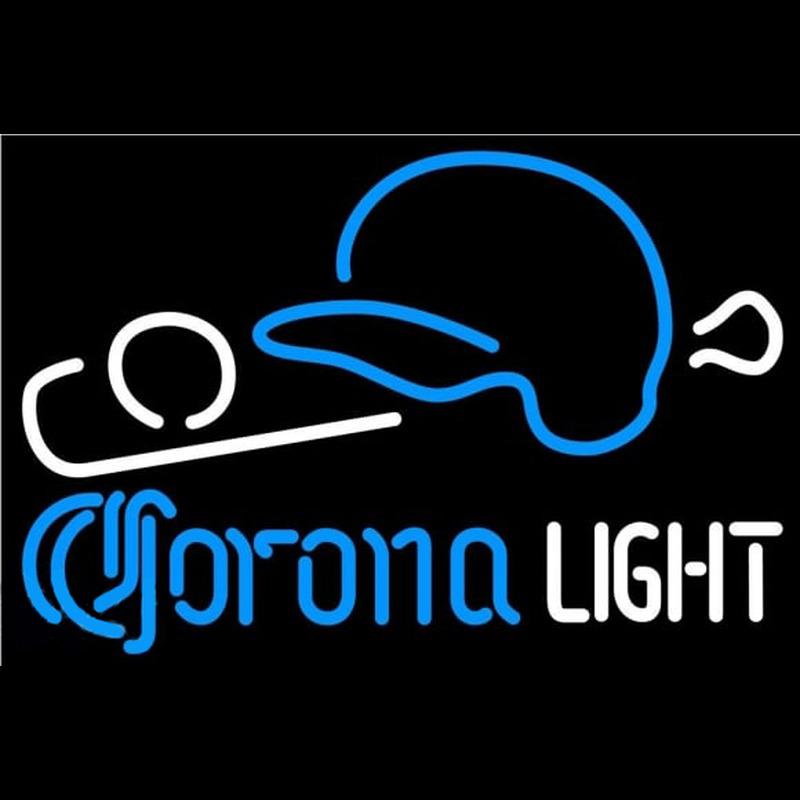 Corona Light Baseball Beer Sign Neonkyltti