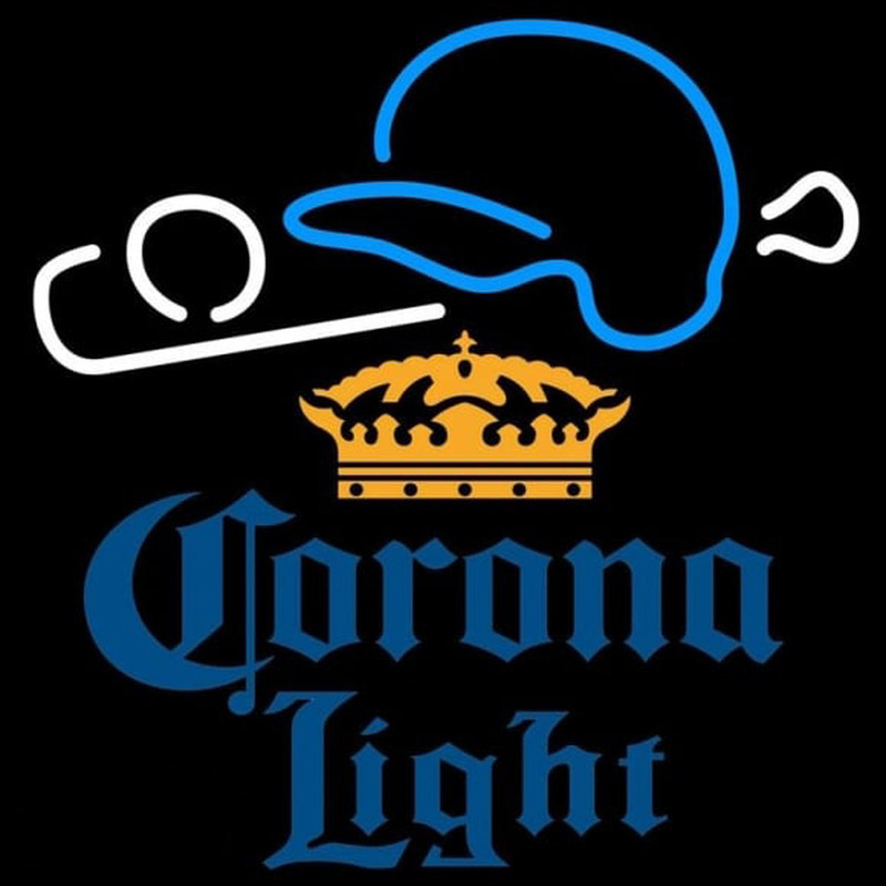 Corona Light Baseball Beer Sign Neonkyltti