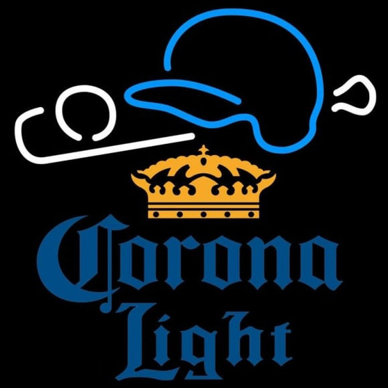Corona Light Baseball Beer Sign Neonkyltti