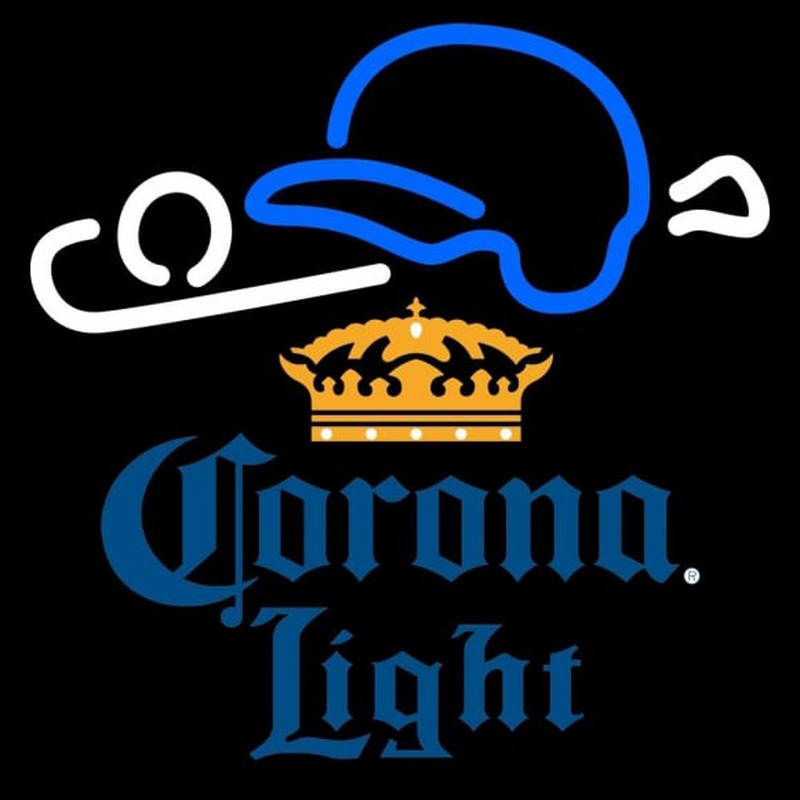 Corona Light Baseball Beer Sign Neonkyltti