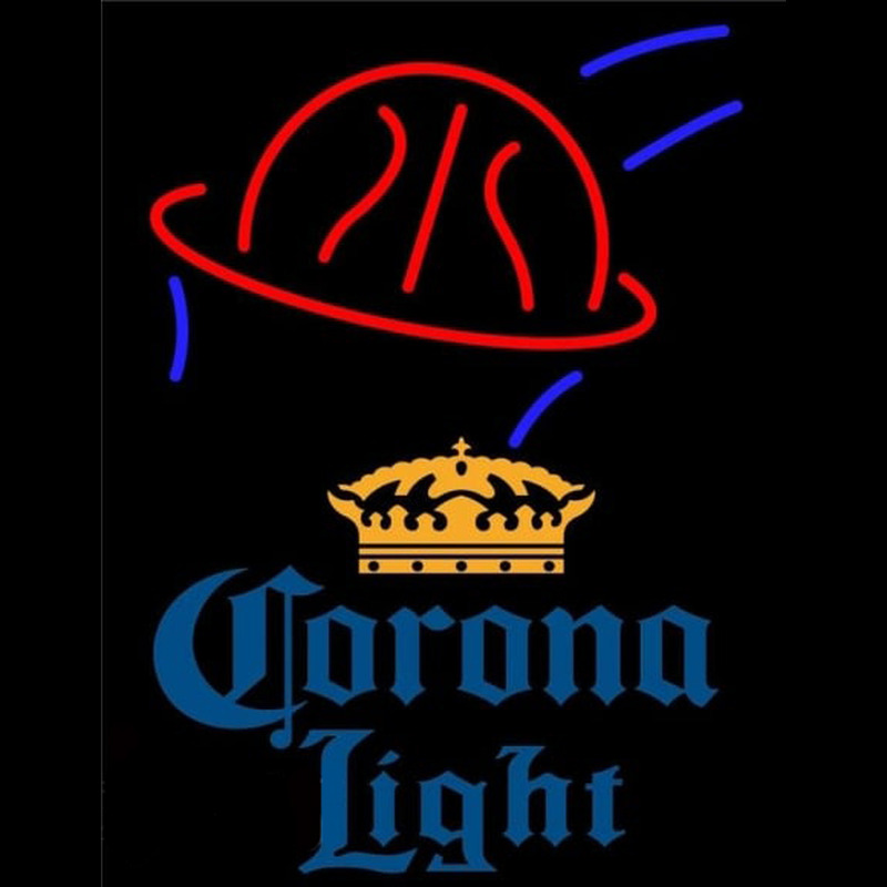 Corona Light Basketball Beer Sign Neonkyltti