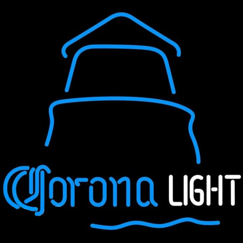 Corona Light Day Lighthouse Beer Sign Neonkyltti