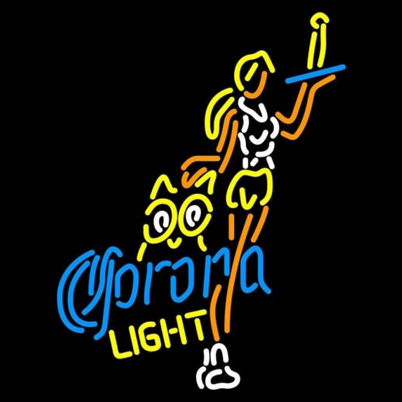 Corona Light Hooters Girls With Bottle Beer Sign Neonkyltti