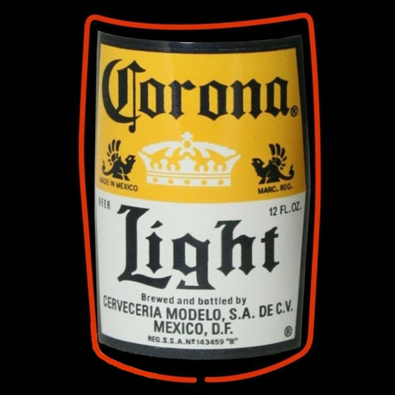 Corona Light Label Beer Sign Neonkyltti