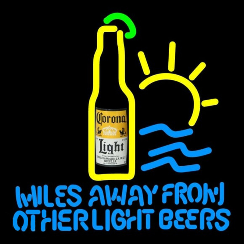 Corona Light Miles Away From Other s Beer Sign Neonkyltti