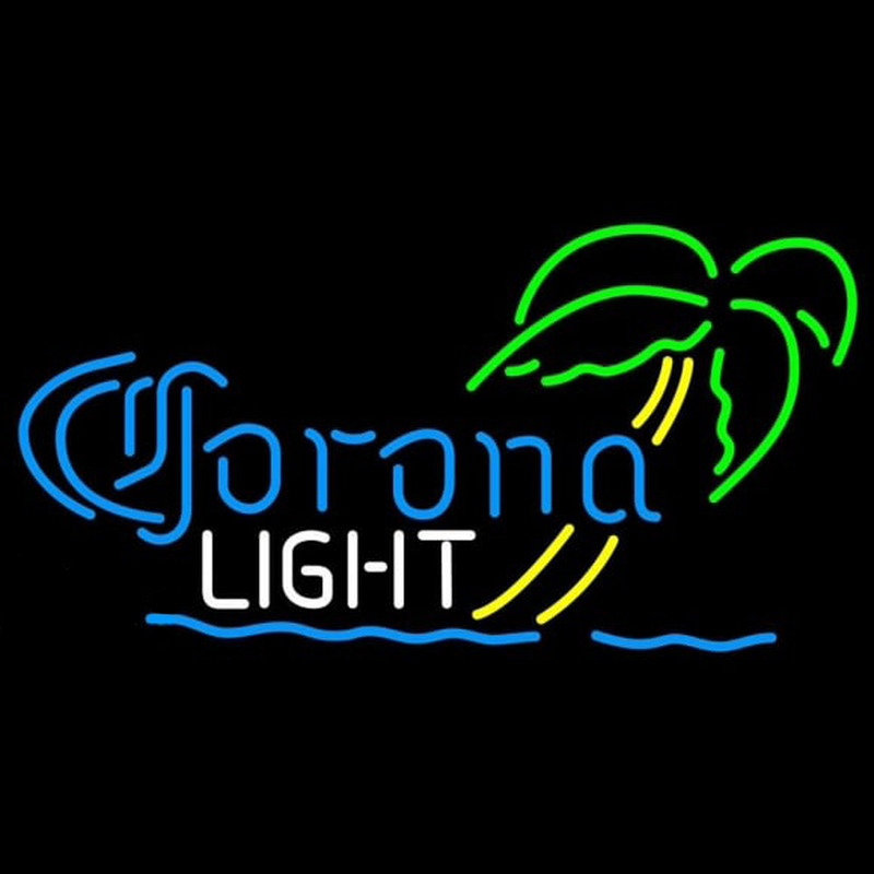 Corona Light Mini Palm Tree Beer Sign Neonkyltti