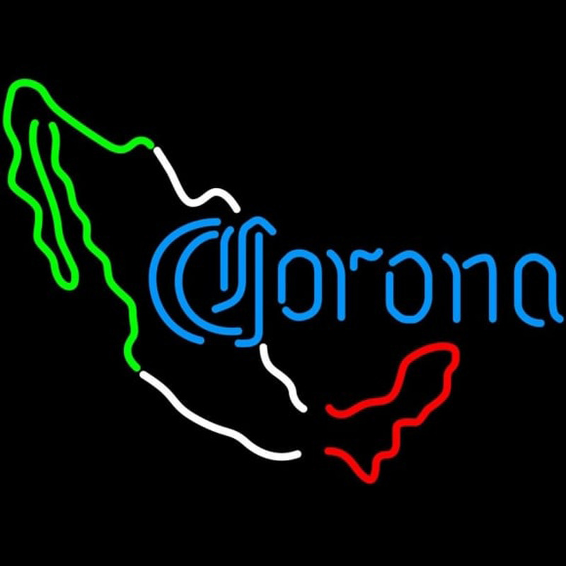 Corona Me ico Map Beer Sign Neonkyltti