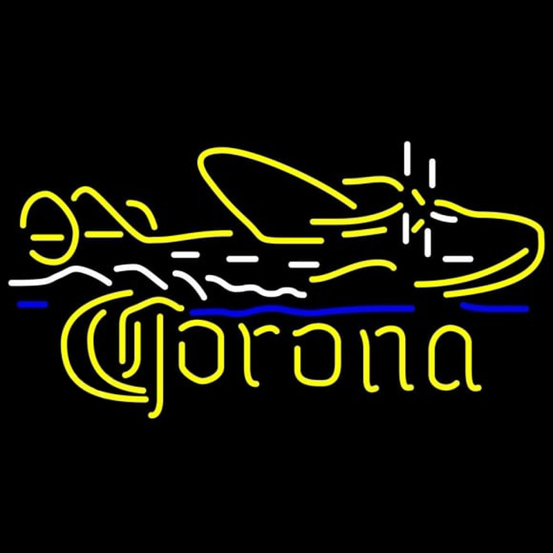 Corona Seaplane Beer Sign Neonkyltti