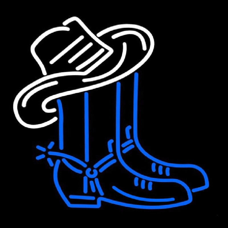 Cowboy Boots Logo Block Neonkyltti