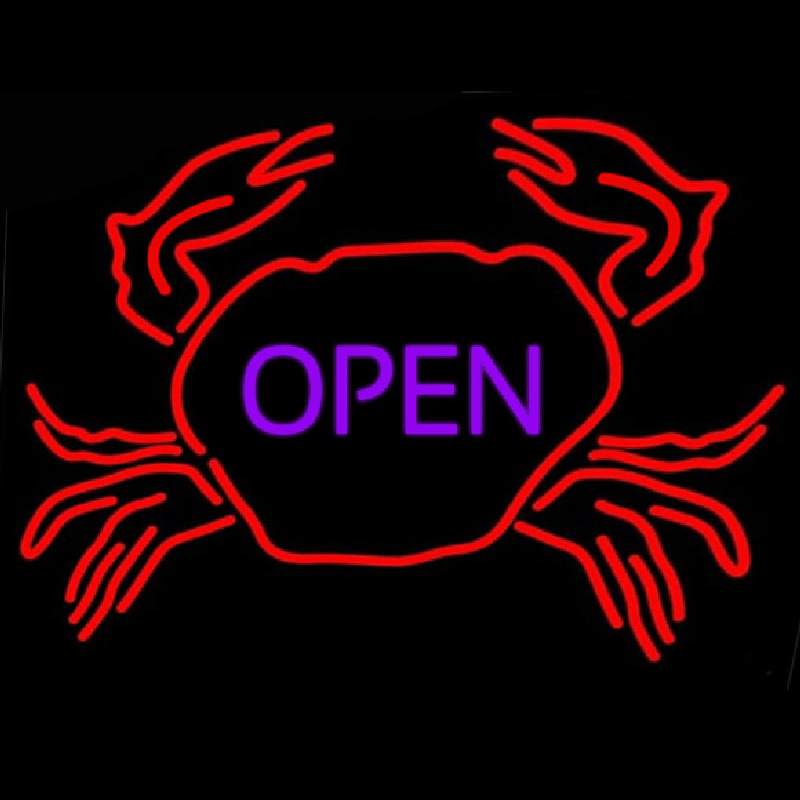 Crab Open 1 Neonkyltti