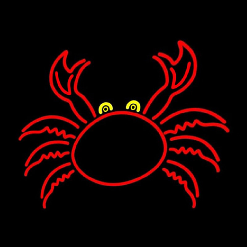 Crab With Logo 1 Neonkyltti