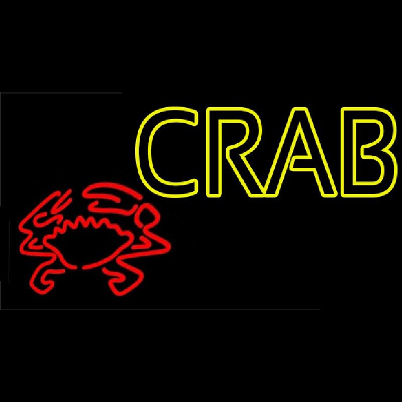 Crab With Logo 1 Neonkyltti